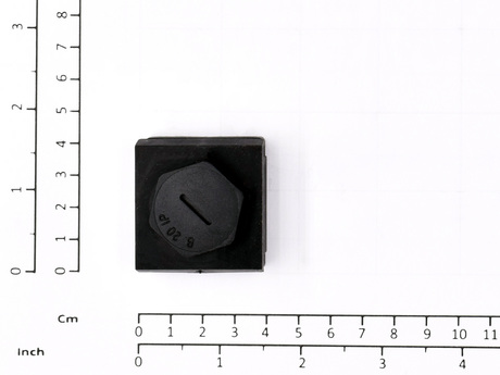 Kabeleinführung · Cable entry, Länge: 40 mm, Breite: 38 mm, Thickness: 16,5 mm Demag Identnummer D0004814