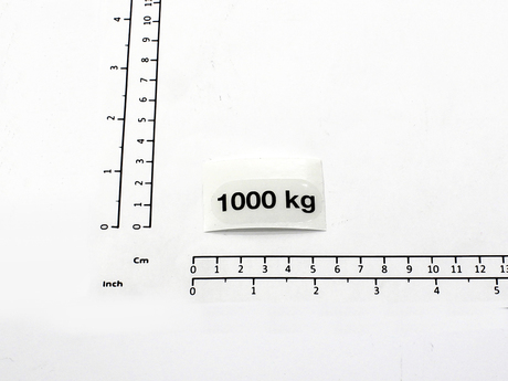 Kennzeichnungsblech Satz mit 10 Aufklebern 1.000 KG Demag Identnummer D0004860
