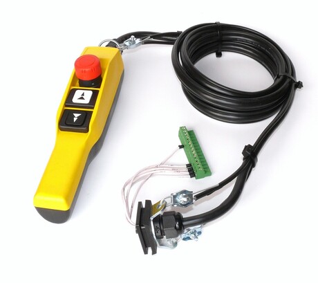 Steuerschalter · 2HS+ES, Kabellänge: 2 m, Farbe: Yellow Demag Identnummer D0004869