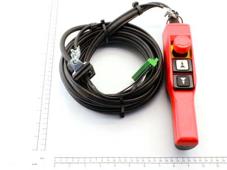 Hängesteuerung mit Kabel 2VL+AU+PE 2M70 Rouge/Rot Demag Identnummer D0004925