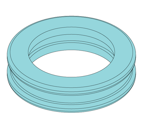 Lager; Axialkugellager · Hook thrust bearing, Inside Durchmesser: 35 mm, Outside Durchmesser: 52 mm, Breite: 12 mm Demag Identnummer D0005221