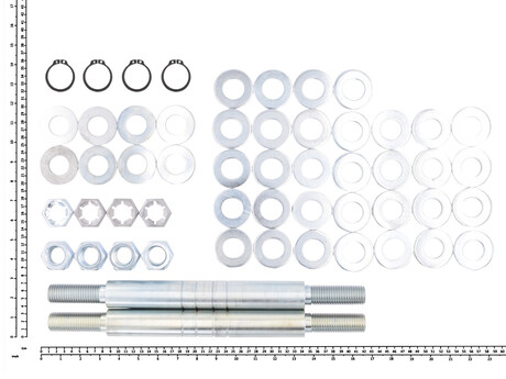 Verbindungsschraube · Set with bolts, retaining rings, nuts and washers, C2, 198-248 mm, Nenn Durchmesser: 24 mm, Max Durchmesser: 35 mm, Länge: 364 mm, Material: Stahl Demag Identnummer D0005335