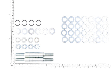 Verbindungsschraube · Set with bolts, retaining rings, nuts and washers, C1, 55-100 mm Demag Identnummer D0005895