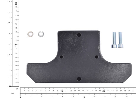 Gegengewicht · Breite: 240 mm, Höhe: 120 mm, Nenn Durchmesser: 9 mm,Thickness: 40 mm, Material: Traitee, Farbe Code: 7021 Demag Identnummer D0006023