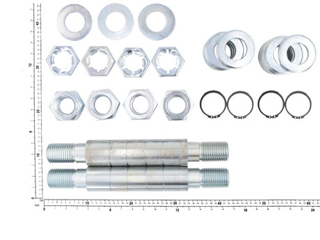 Verbindungsschraube · Set with bolts, retaining rings, nuts and washers, C5, 155-200 mm Demag Identnummer D0006027