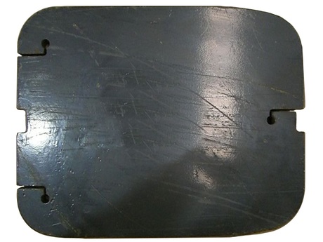 Gegengewicht · For DVR 3/DVR 5, For electric cubicle, Länge: 374 mm, Höhe: 299 mm, Breite: 25 mm, Material: Stahl, Farbe Code: RAL 7021 Demag Identnummer D0006070
