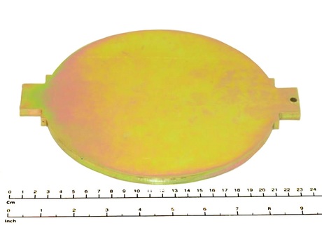 Abdeckung · For DVR 20, Länge: 235 mm, Breite: 197 mm, Thickness: 8 mm, Farbe Code: RAL 7021 Demag Identnummer D0006136