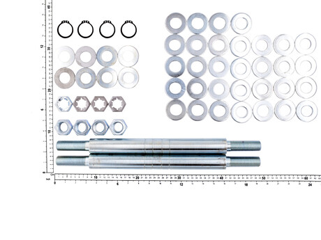Verbindungsschraube · Set with bolts, retaining rings, nuts and washers, C2, 260-310 mm, Nenn Durchmesser: 24 mm, Max Durchmesser: 35 mm, Länge: 450 mm, Material: Stahl Demag Identnummer D0006247