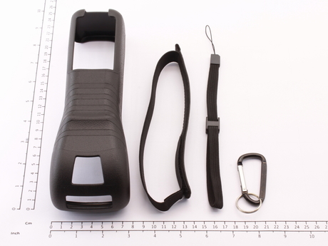 Zubehör · Transmitter carrying set. Enthält the following items: Transmitter silicone cover: 52805550, Hand strap: 52806459, Wrist strap: 52806458 Demag Identnummer D0006377