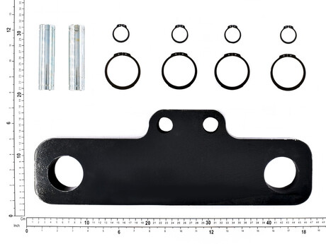 Querbalken · For Trolley C5, Höhe: 35 mm, Länge: 440 mm, Breite: 106 mm, Material: Stahl, Farbe Code: RAL 7021 Demag Identnummer D0006493