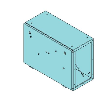 Schaltkasten · DHR Hoist cubicle, Länge: 620 mm, Höhe: 460 mm, Coated Farbe code RAL7021 Demag Identnummer D0007006
