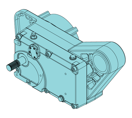 Getriebe; Hubgetriebe · Hoisting gear with 2nd brake for S6 motor Demag Identnummer D0007433