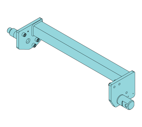 Träger · DHR DHR10S hoist frame support set for drum Länge C Demag Identnummer D0007440