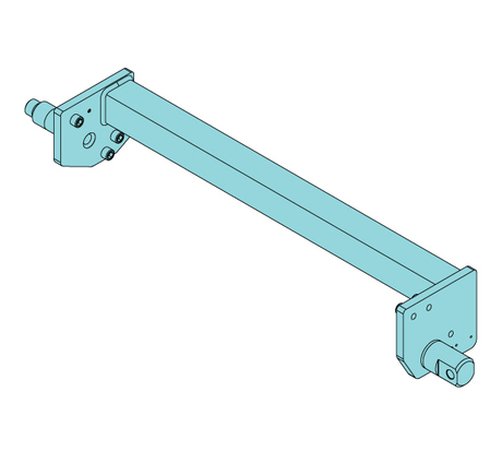 Träger · DHR DHR10S hoist frame support set for drum Länge D Demag Identnummer D0007441