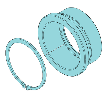 Lagergehäuse Drum rear bearing housing set Demag Identnummer D0007477