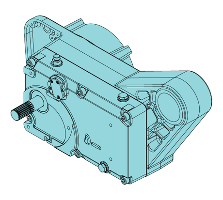 Getriebe; Hubgetriebe · Hoisting gear with 2nd brake for P5/S5 motors. Demag Identnummer D0007503