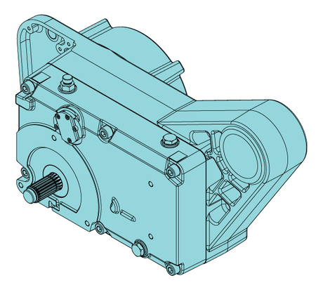 Getriebe; Hubgetriebe · Hoisting gear with 2nd brake for B5 motor Demag Identnummer D0007518