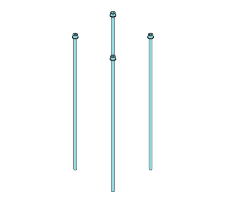 Schraubensatz Screw set for P5 motor Demag Identnummer D0007524