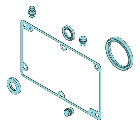 Dichtungsset · Sealing set for hoisting gear with B5 motor Demag Identnummer D0007546