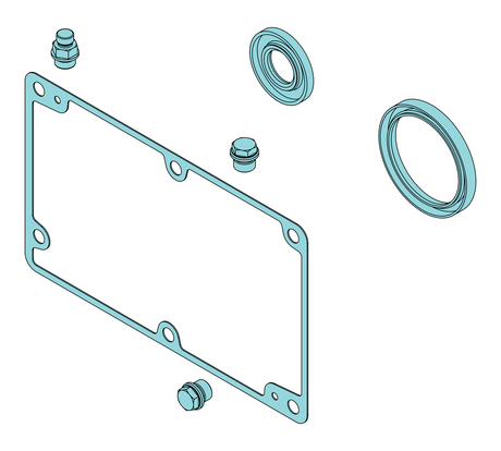 Dichtungsset · Sealing set for hoisting gear with P5/S5/S6 motors Demag Identnummer D0007622
