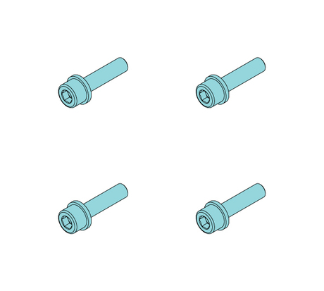 Schraubensatz Screw set for B1 motor Demag Identnummer D0007711