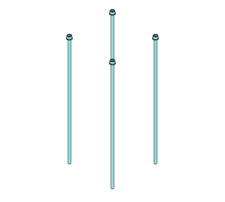 Schraubensatz Screw set for P2 motor Demag Identnummer D0007713