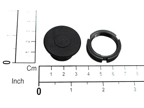 Blindstopfen · Black rund blanking plug for 22 mm Durchmesser hole Demag Identnummer ZB5SZ3